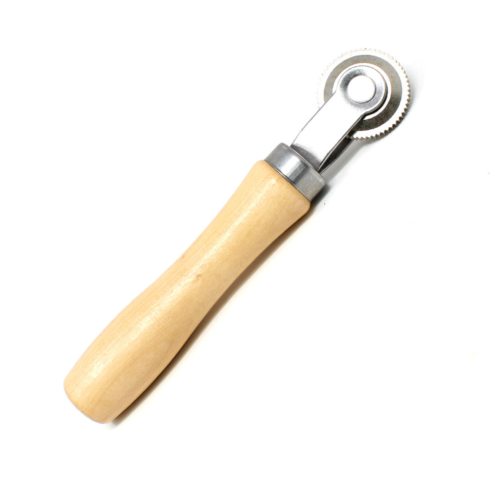Tire Patch Stitcher VT-1121 - Wood Handle Ball-Bearing Knurled Roller Tool