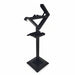 Black metal stand on a white background