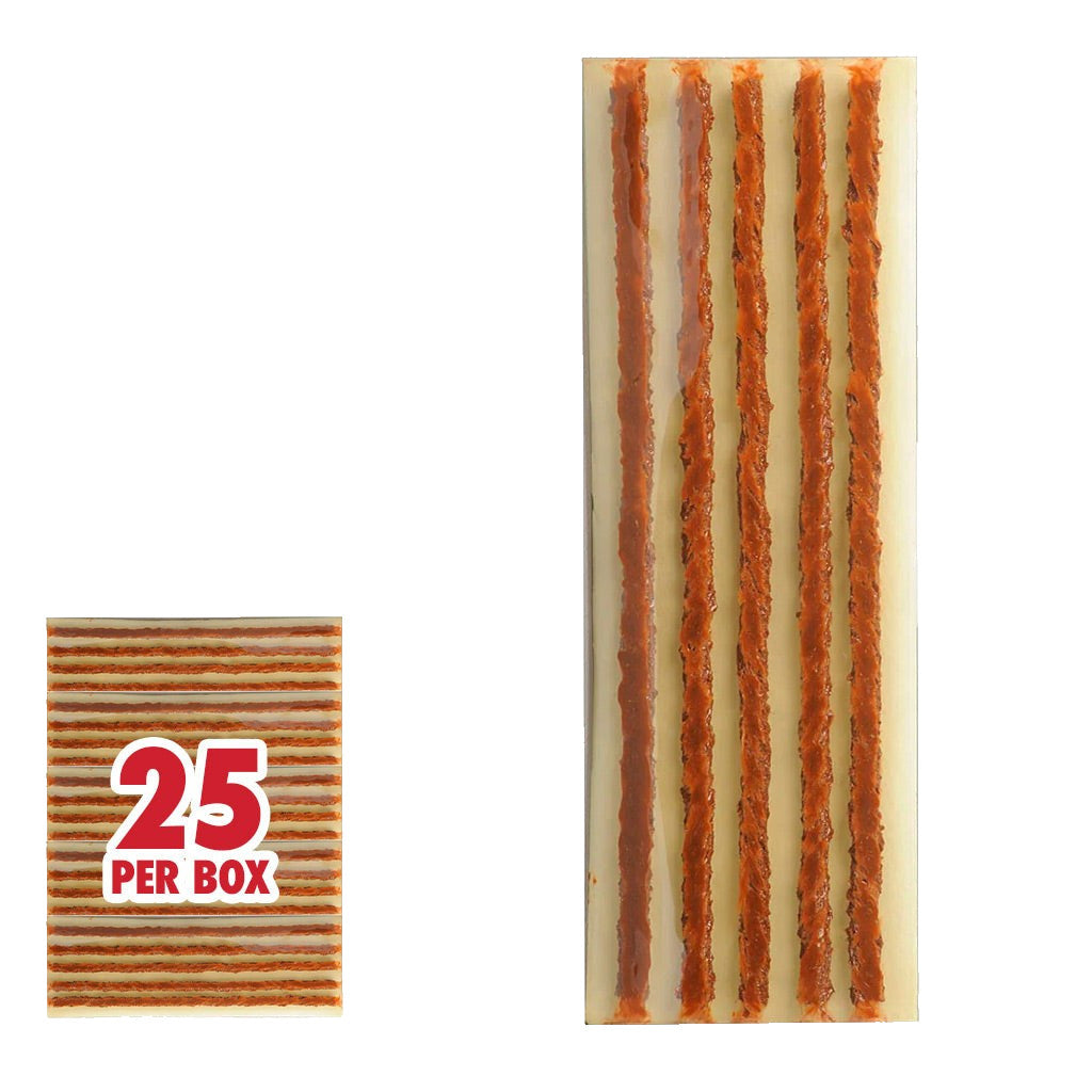 Xtra Seal 12-362 Fat Brown Self-Vulcanizing String Tire Plug 8" (Box of 25)