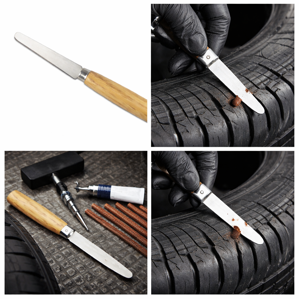 Skiving Knife with Straight Blade - Tire Repair Buffing Tool
