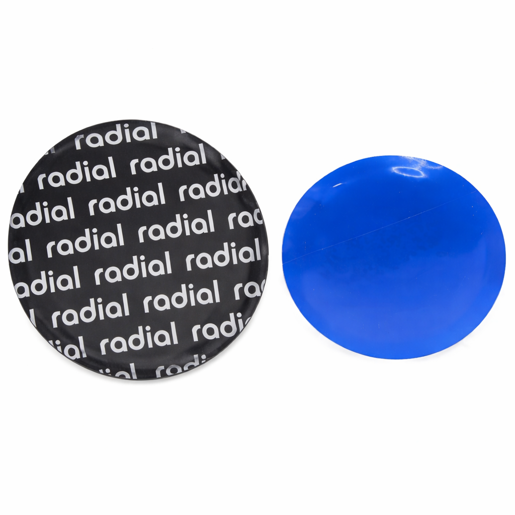 Large Radial Tire Repair Patch - Round 80mm (3-1/8") for Passenger & Light Truck Tires (100-Pack)