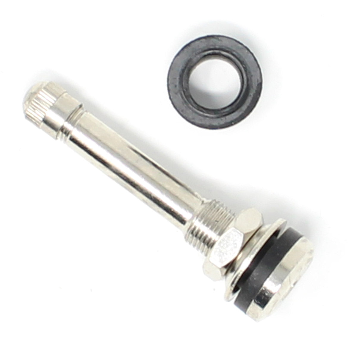 TR416L Metal Clamp-In Valve Stem - 2" Extra-Long for 0.453" or 0.625" Rim Holes
