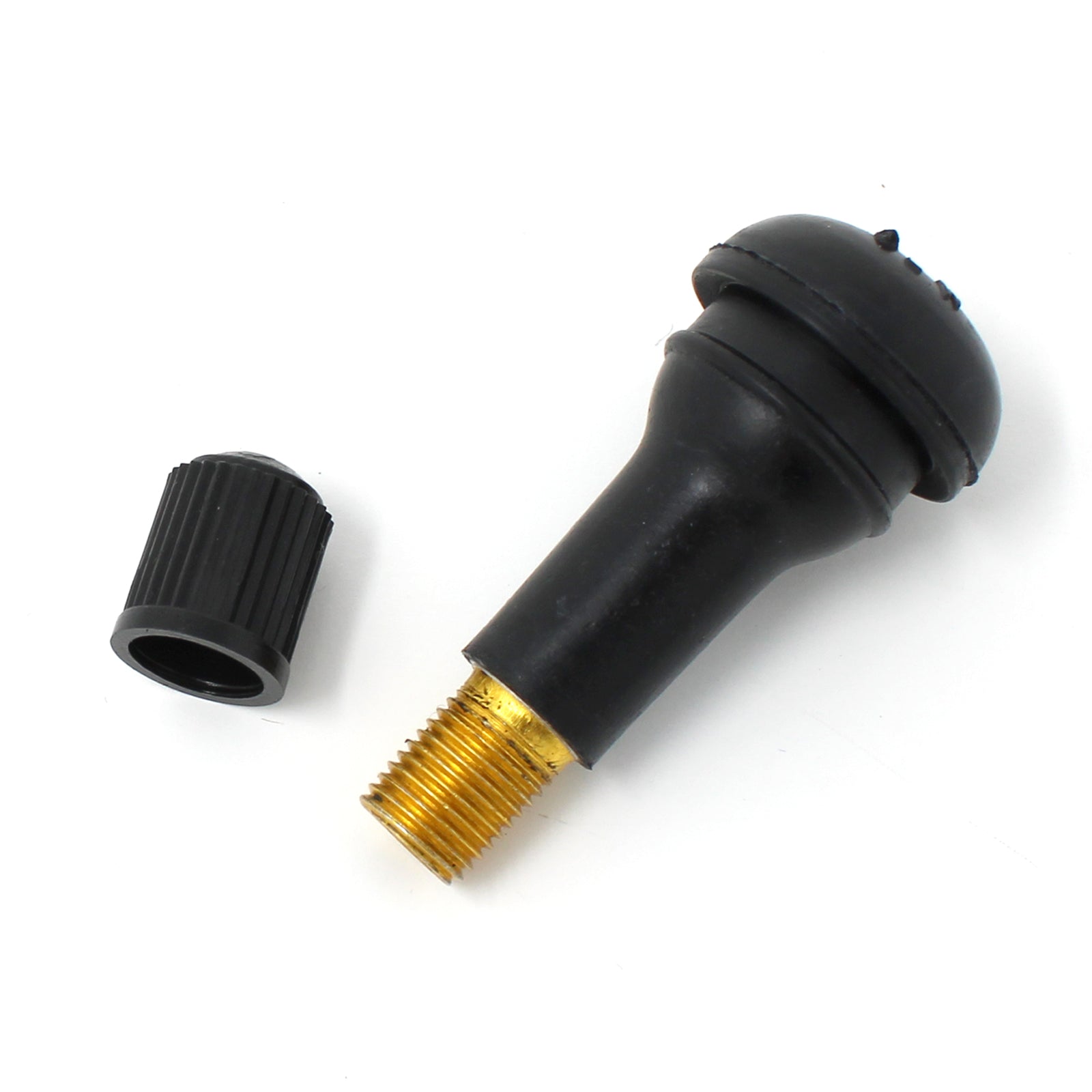 TR413 Snap-In Rubber Valve Stem - 1.25" for Passenger Cars & Light Trucks (100-Pack)