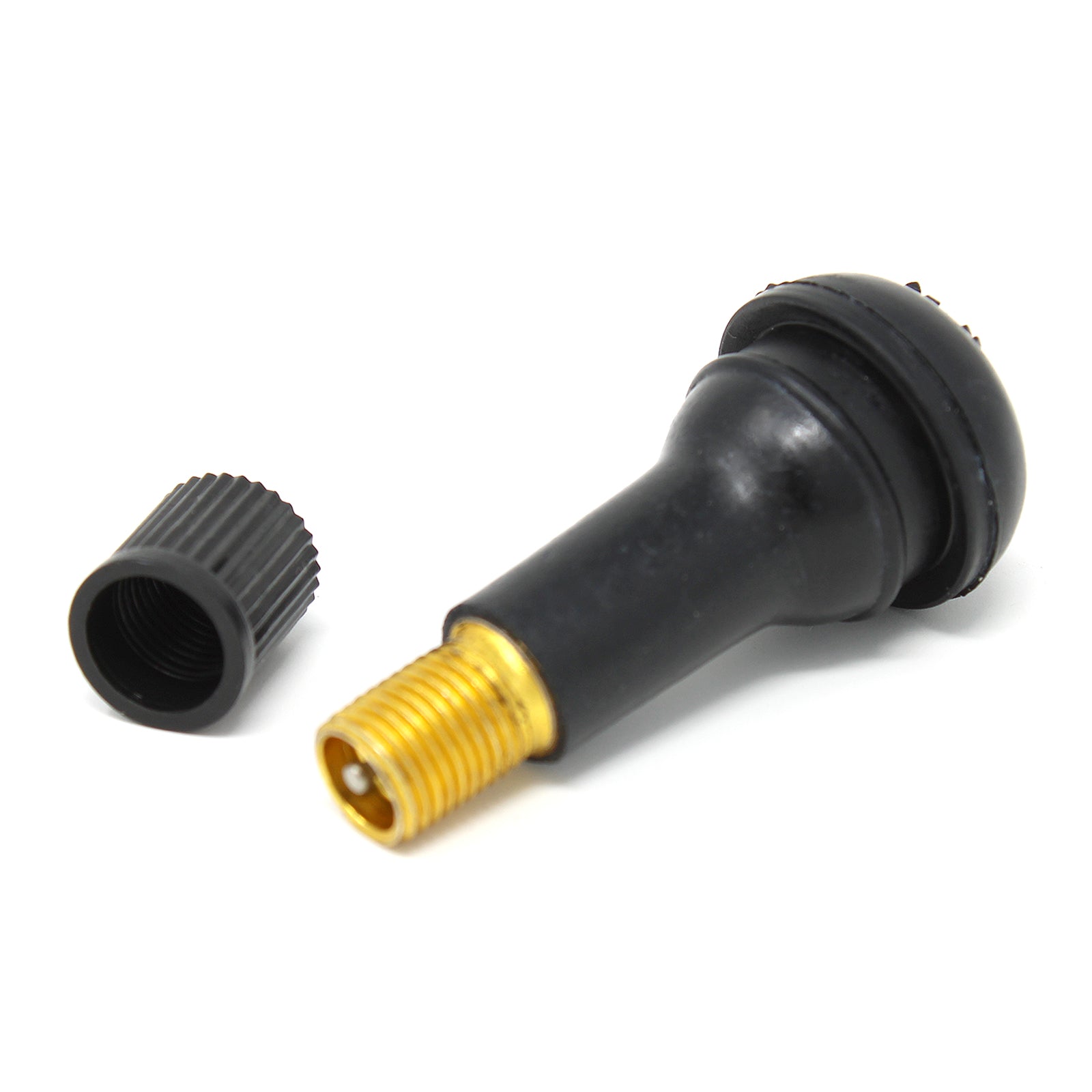TR413 Snap-In Rubber Valve Stem - 1.25" for Passenger Cars & Light Trucks (100-Pack)