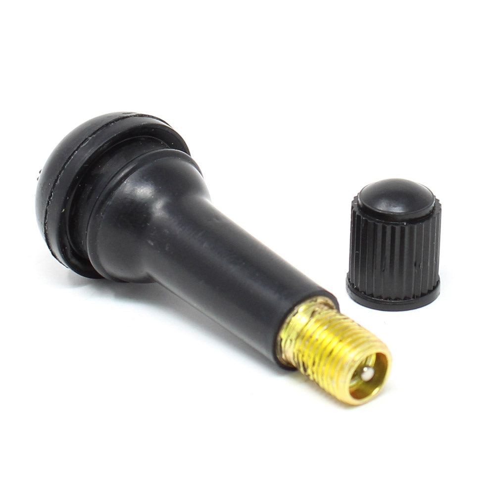 TR414 Snap-In Rubber Valve Stem - 1.5" for Passenger Cars & Light Trucks (100-Pack)