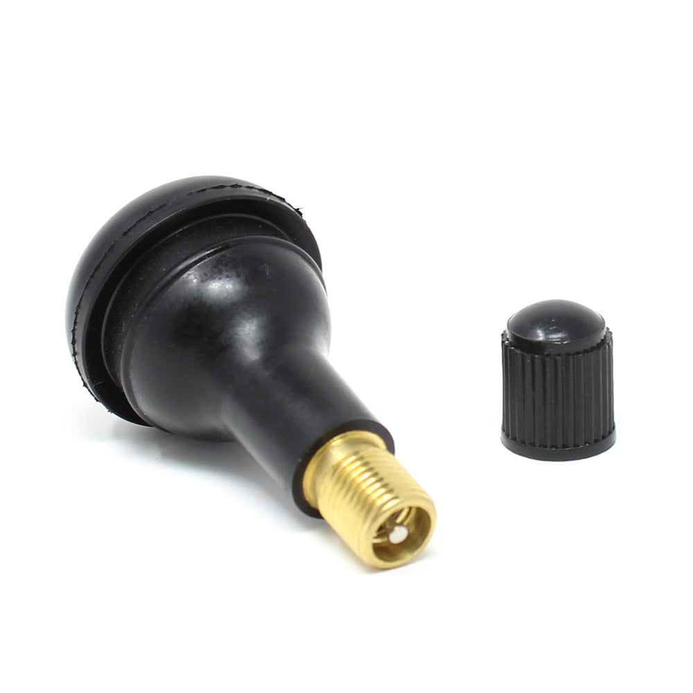 TR415 Snap-In Rubber Valve Stem - Short & Wide for 0.625" Valve Holes