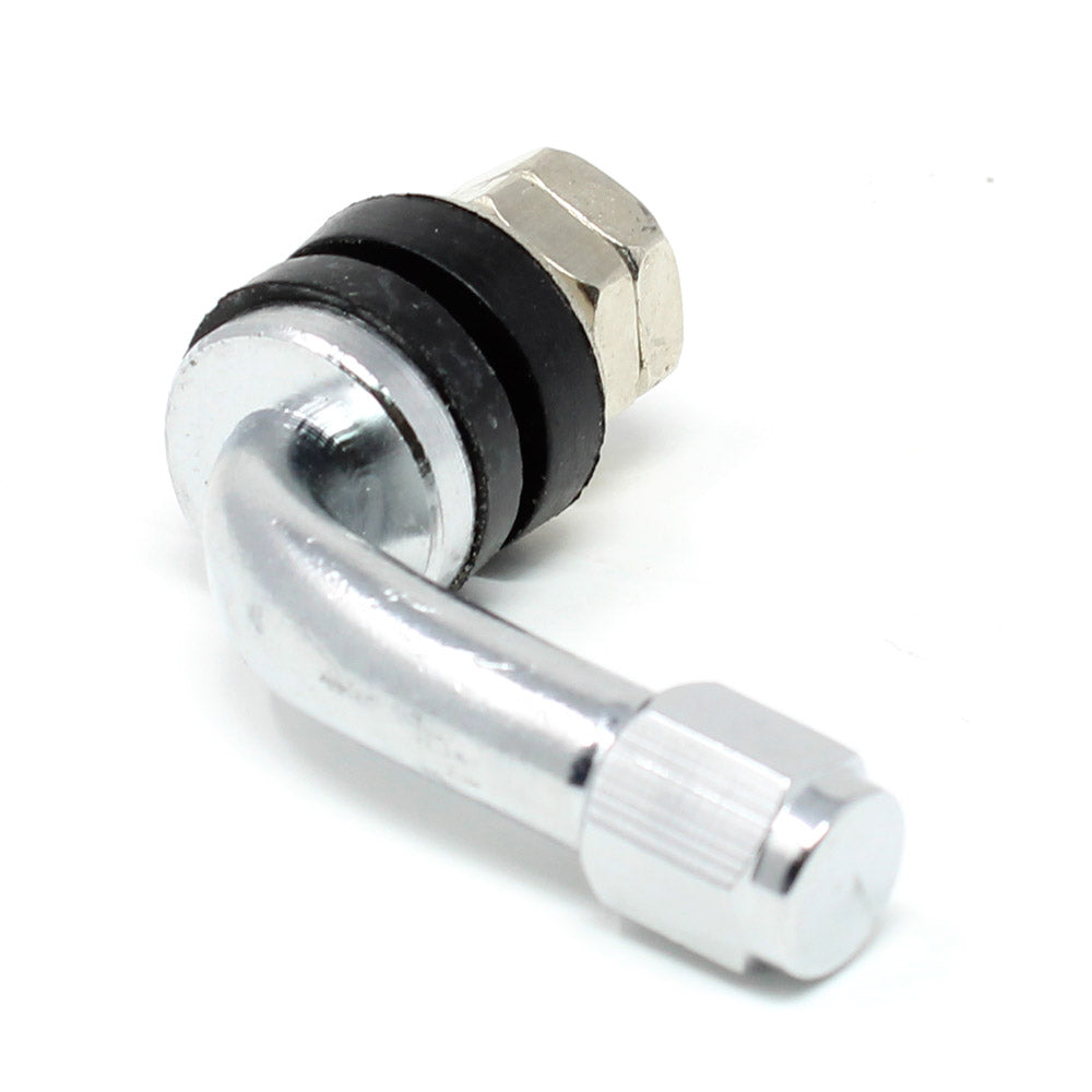 VS8-90° Chrome Tire Valve Stem - 90 Degree Angle for Φ11.5mm/.453" Holes