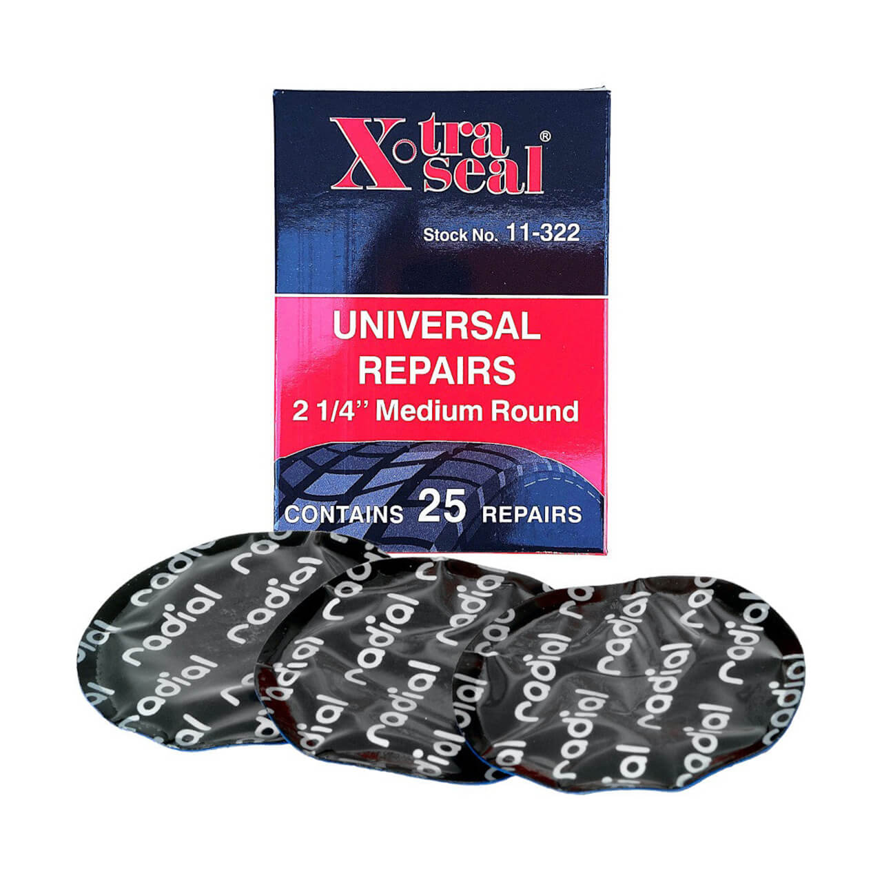 Xtra Seal 11-322 Medium Round Radial Tire Repair Patch 2-1/4" 57 mm (25-Pack)