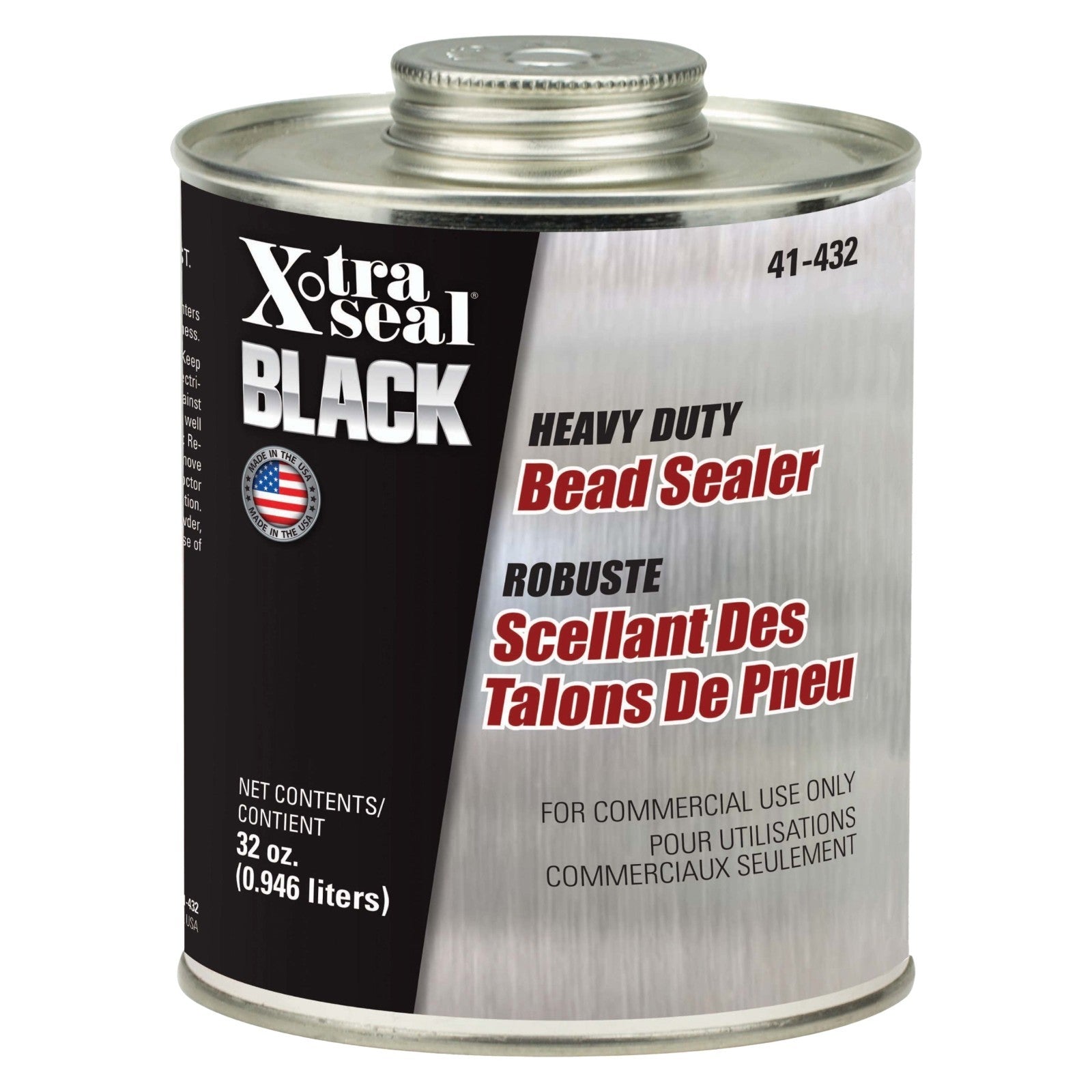Xtra Seal 41-432 Black Premium Heavy Duty Bead Sealer, Flammable (32 oz.)