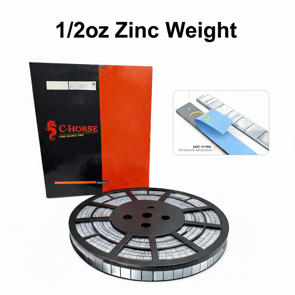 Stick-On Zinc Wheel Weight Roll - 0.50oz Segments 360pc Blue Tape