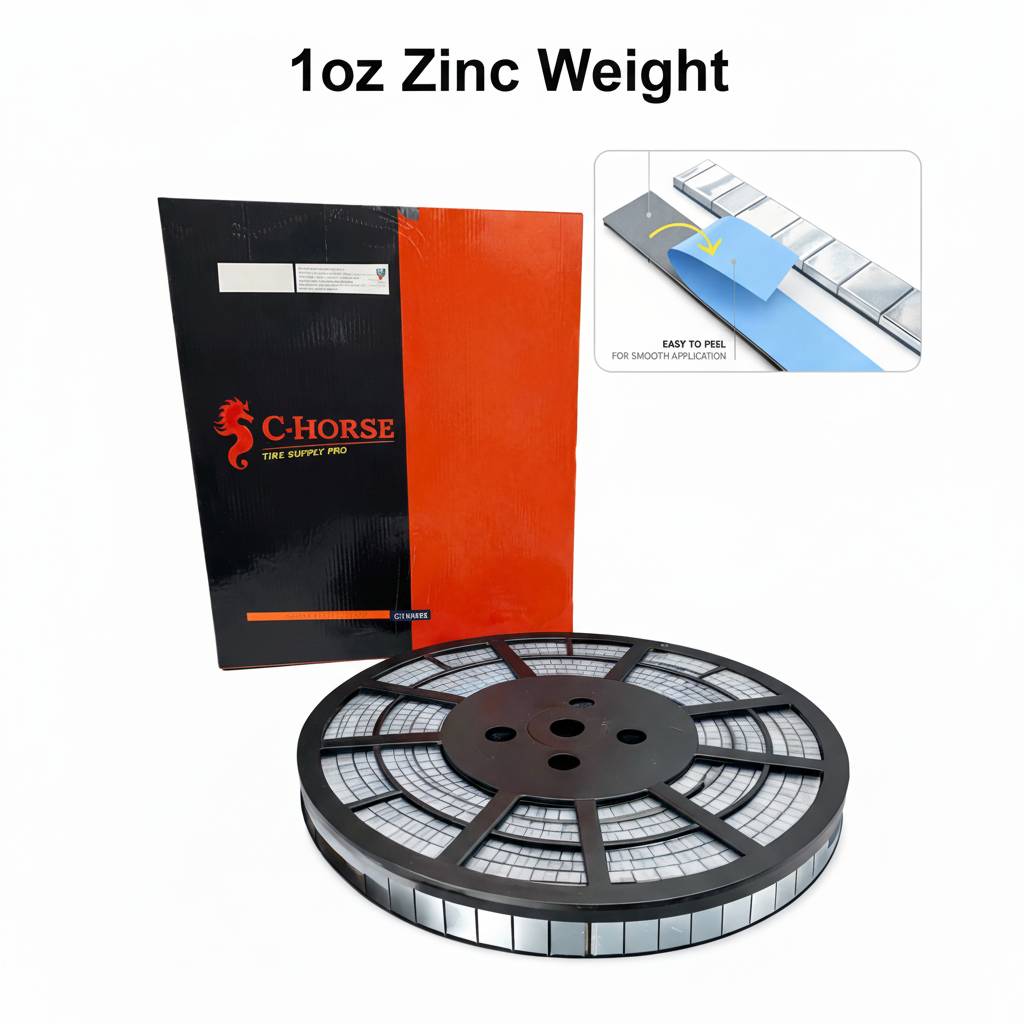 Stick-On Zinc Wheel Weight Roll - 1 oz Segments 180pc Blue Tape