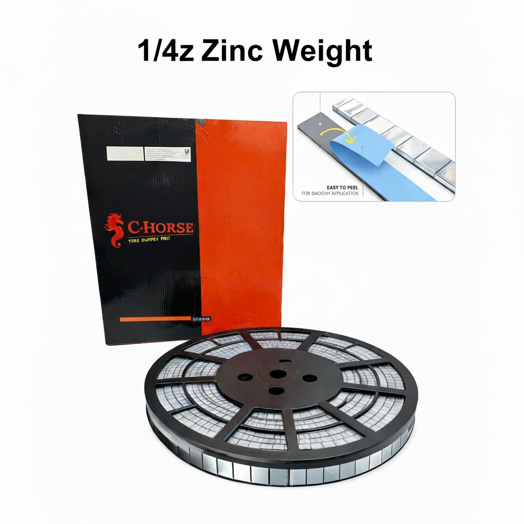 Stick-On Zinc Wheel Weight Roll - 0.25oz Segments 720pc Blue Tape